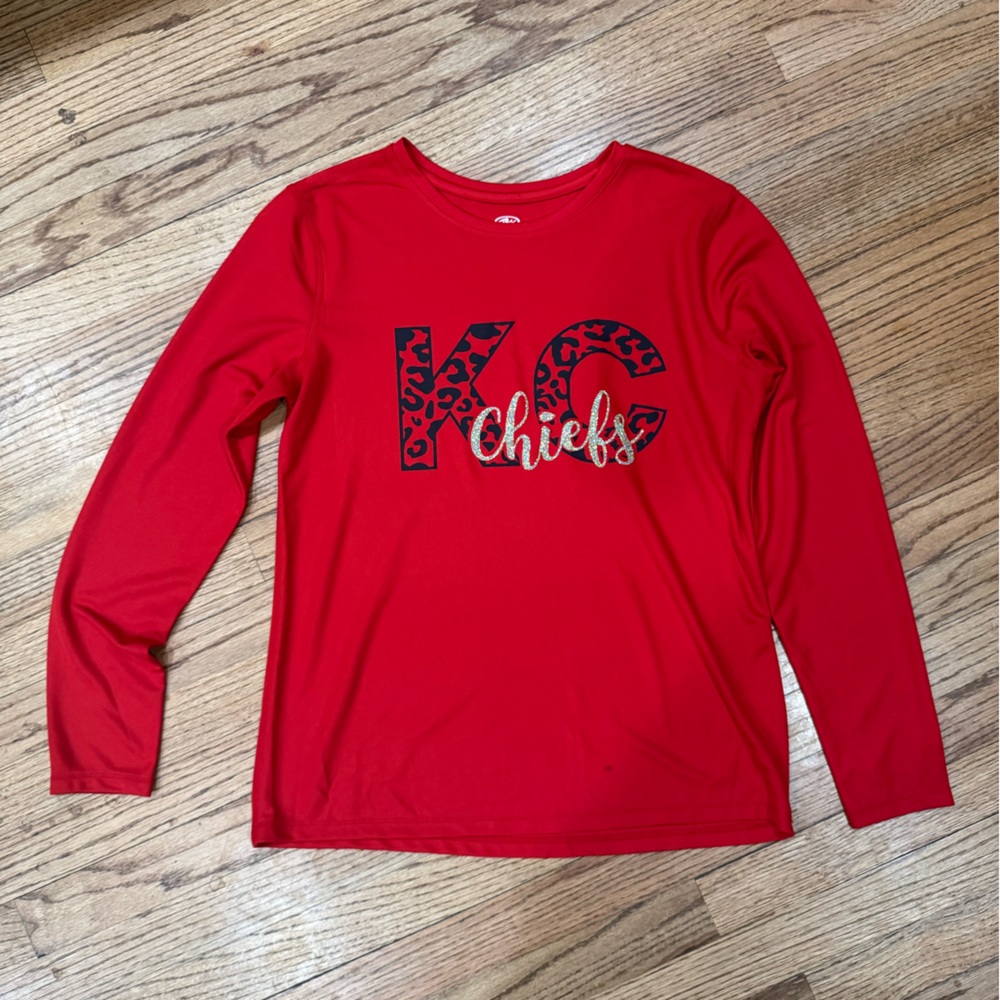 Women’s Leopard Kansas City Chiefs Shirt Size Small
